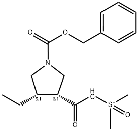 [2-[(3R,4S)-4-乙基-1-[(苯基甲氧基)羰基]-3-吡咯烷基]-2-氧代乙基]二甲基-亞砜內鹽